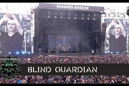 BLIND GUARDIANの『SUMMER BREEZE 2022』でのパフォーマンスをフル収録したプロショット映像がアップ！