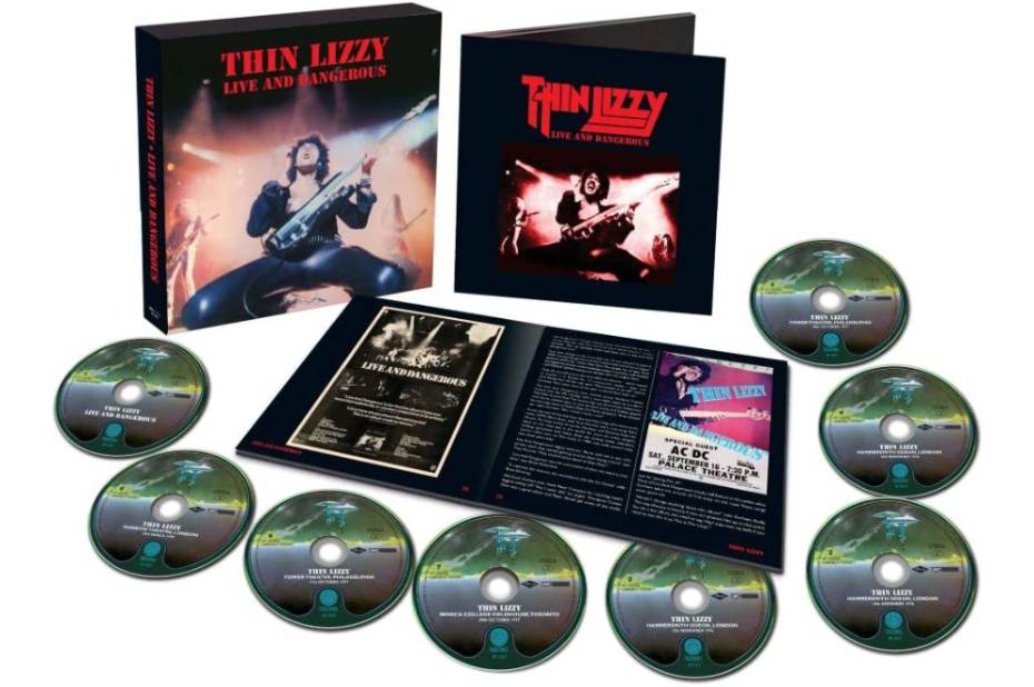 THIN LIZZYの名盤ライヴ「LIVE AND DANGEROUS」の8CDボックスセットが1月に発売！ 「LIFE」も同時にリマスター再発！