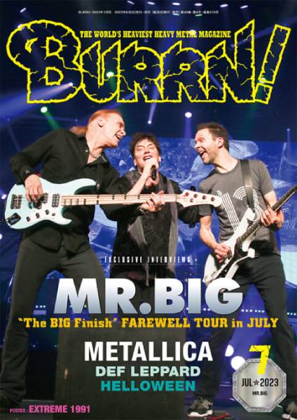 MR.BIGが表紙＆巻頭大特集！ METALLICA、HELLOWEEN、DEF LEPPARD、DREAM THEATERの記事も掲載したBURRN! 7月号は6月5日発売！