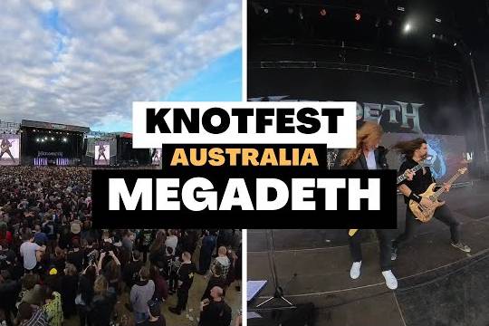 MEGADETHが3月に出演した『KNOTFEST AUSTRALIA』のビハインド・ザ・シーン動画が公開！