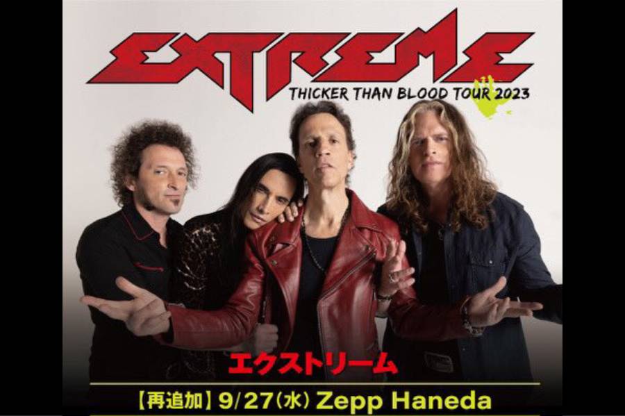 EXTREMEの再追加公演が決定！ 9月27日（水）＠東京・Zepp Haneda！