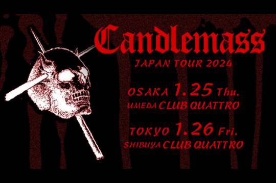 CANDLEMASSの来日公演が2024年1月に決定！ | NEWS | BURRN