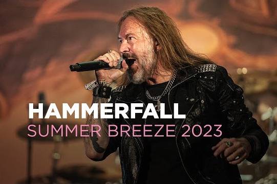 HAMMERFALLの『SUMMER BREEZE 2023』でのパフォーマンスをフル収録したプロショット映像がアップ！