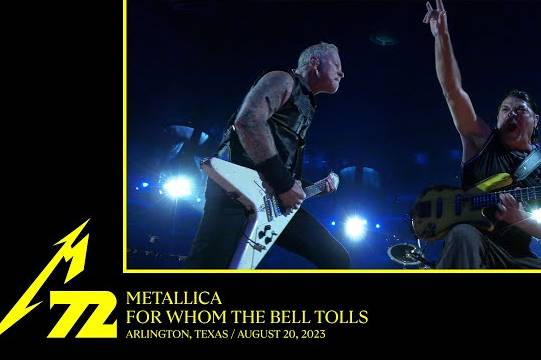 METALLICAが8月20日のテキサス公演2日目から ”For Whom The Bell Tolls” のプロショット映像をアップ！
