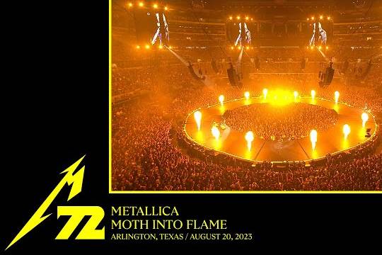 METALLICAが8月20日のテキサス公演2日目からさらに ”Moth Into Flame” のプロショット映像を公開！