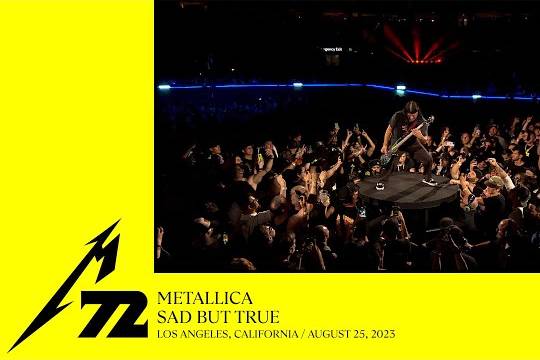 METALLICAが8月25日のLA公演から ”Sad But True” のプロショット映像をアップ！