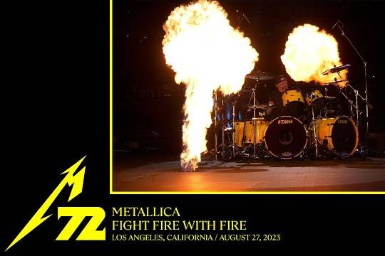 METALLICAが8月27日のLA公演2日目から ”Fight Fire With Fire” のプロショット映像を公開！