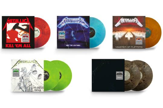 METALLICAの1st～5thアルバムが限定カラー・アナログ盤で発売決定！ 11月から毎月1枚ずつリリース！