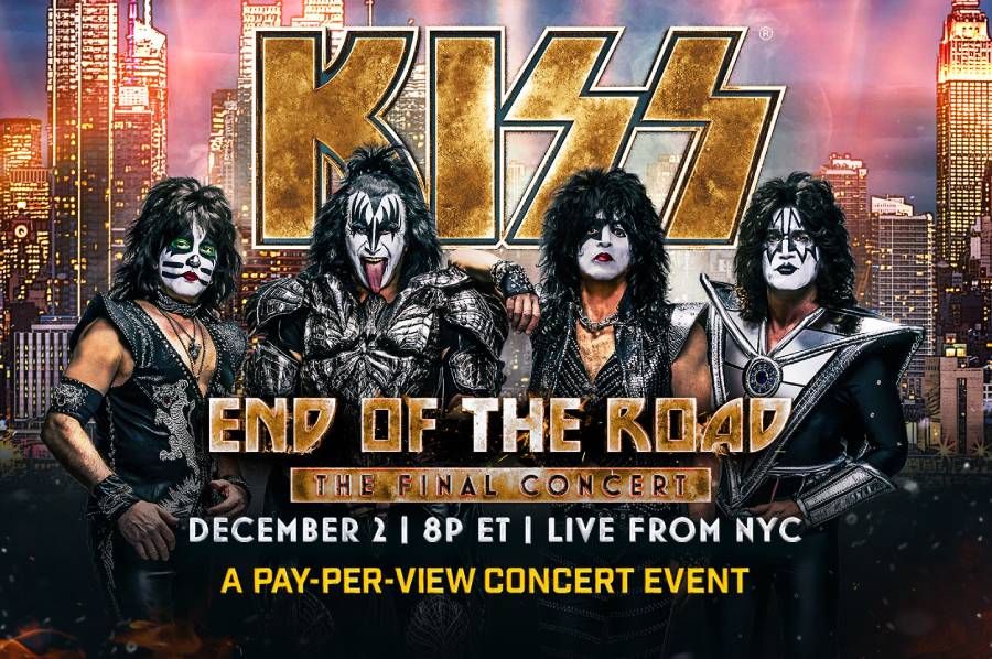 KISS『END OF THE ROAD TOUR』の12/2ファイナル公演が全世界に生配信！