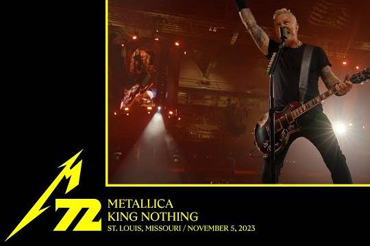 METALLICAが11月5日のセントルイス公演2日目からさらに ”King Nothing” のプロショット映像をアップ！