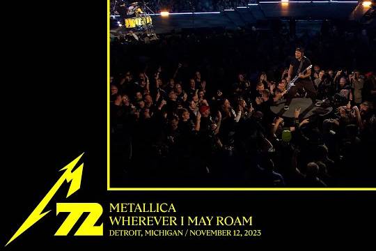METALLICAが11月12日のデトロイト公演2日目からさらに ”Wherever I May Roam” のプロショット映像を公開！