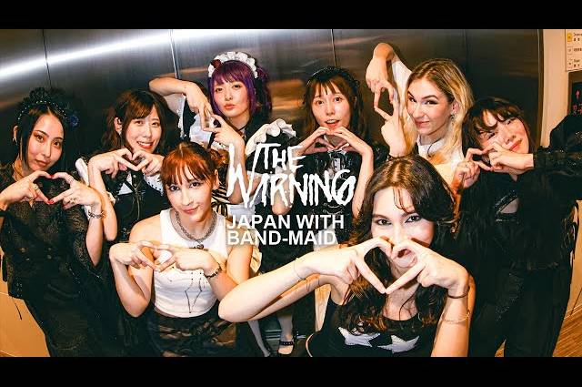 THE WARNINGが6月の初来日ツアーでBAND-MAIDと過ごした日々をビデオログで紹介！