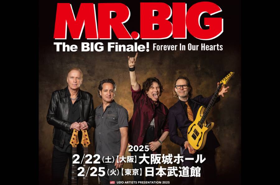 MR.BIGが2025年2月にアンコール来日決定！ 大阪と東京でラスト・ライヴ！