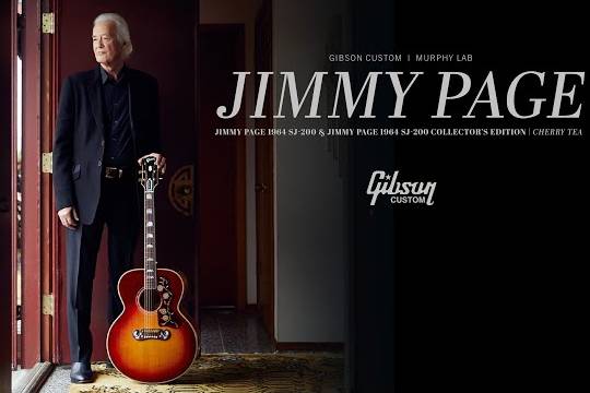 ジミー・ペイジの伝説的パフォーマンスを演出してきたGibsonのアコースティック・ギターの復刻版が発売！