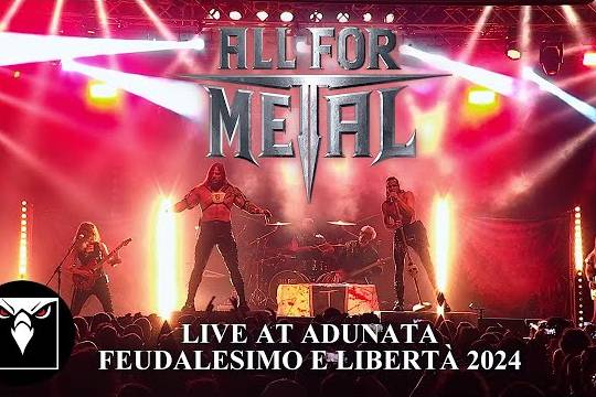 男女混成メタル・バンドALL FOR METALのイタリア公演の模様をフル収録したプロショット映像が公開！