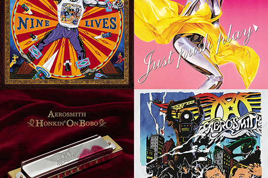 AEROSMITH、ミニLP仕様CD復刻シリーズ第3弾10/29発売。ジャケット缶バッジ全11種の先着購入特典も決定