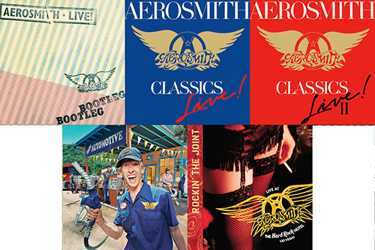 AEROSMITH、紙ジャケ復刻シリーズ第4弾5タイトルは11/26発売。先着購入特典にはジャケット缶バッジ全9種