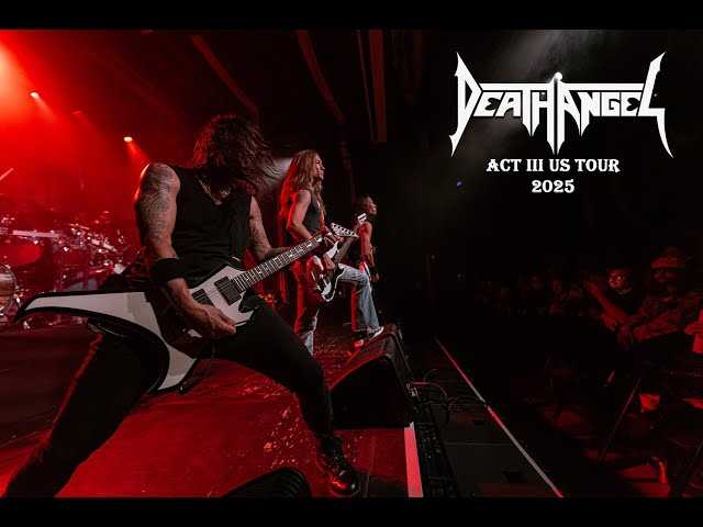 DEATH ANGELが進行中の「ACT III」35周年記念ツアーの動画ダイアリーをYouTube公式チャンネルで逐一公開!