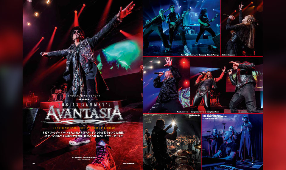 【BURRN! 2月号ちょい読み】AVANTASIA──６年ぶりに実現した豪華絢爛の来日公演
