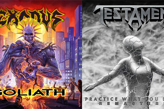 EXODUSは最新作からのMV、TESTAMENTは3rdリマスター盤からのカット──ベイエリア・スラッシュ2トップが動画を公開！