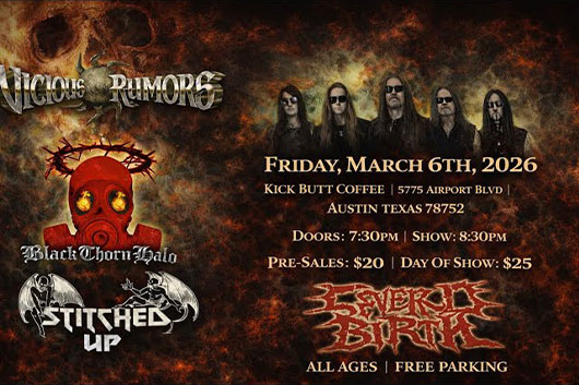 不撓不屈のUSパワー・メタル魂！　VICIOUS RUMORSが3月に行なったUSツアー、テキサス公演の模様がひっそり公開