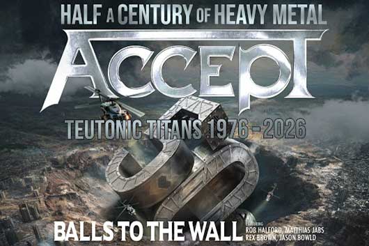 ACCEPTの50周年記念アルバム「TEUTONIC TITANS 1976-2026」に鋼鉄神が降臨! ロブ・ハルフォードが歌うメタルの聖歌 “Balls To The Wall” を公開