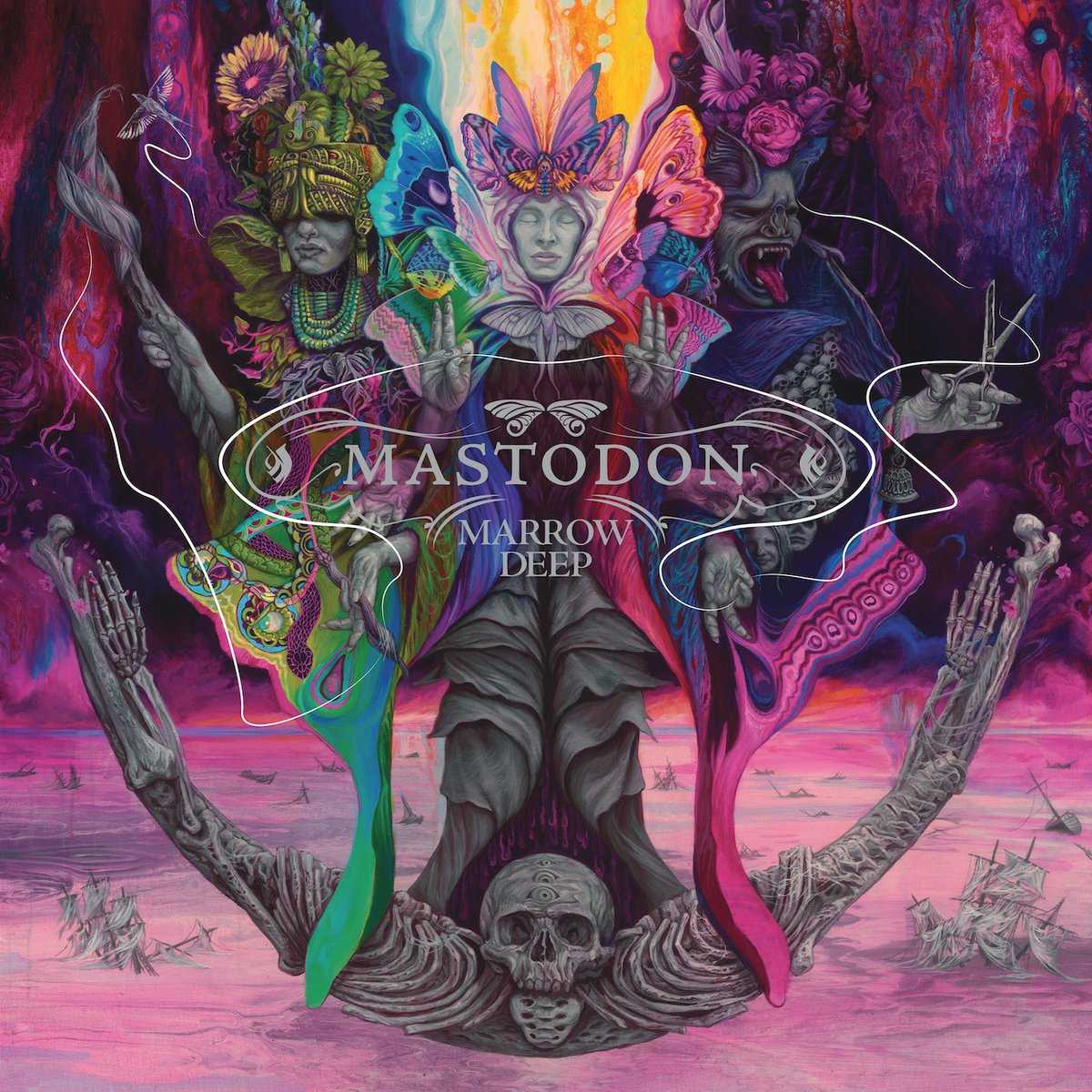 完成が伝えられていたMASTODONの新体制第１弾アルバム「MARROW DEEP」のリリースが８月に決定（海外）！ ジョシュ・ホーミ（QUEENS OF THE STONE AGE）ゲスト参加の先行公開MV第２弾“Snakes For Dinner”公開!!