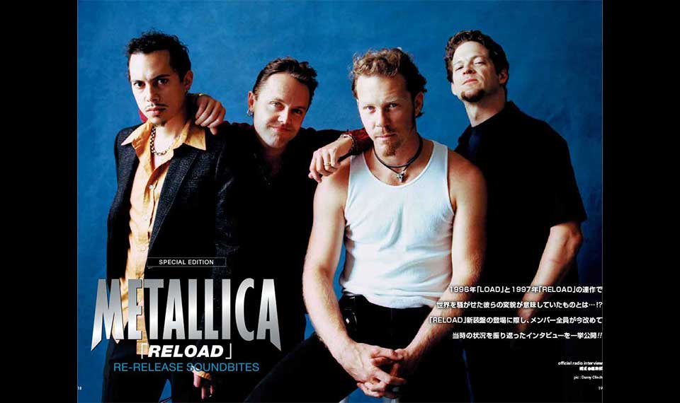 【BURRN! 9月号ちょい読み】METALLICA──ジェイムズ・ヘットフィールドが「RELOAD」を振り返る