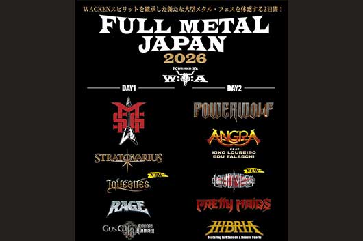 メロディック・メタルの猛者が集うフェス開催に先駆け、『FULL METAL JAPAN開催SP 日本メタル化計画』をBS日テレで8月18日放送!