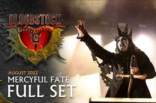 MERCYFUL FATEの2022年 “Bloodstock Open Air” 出演時のオフィシャル映像が公開。当時の新曲 “The Jackal of Salzburg” もプレイ！
