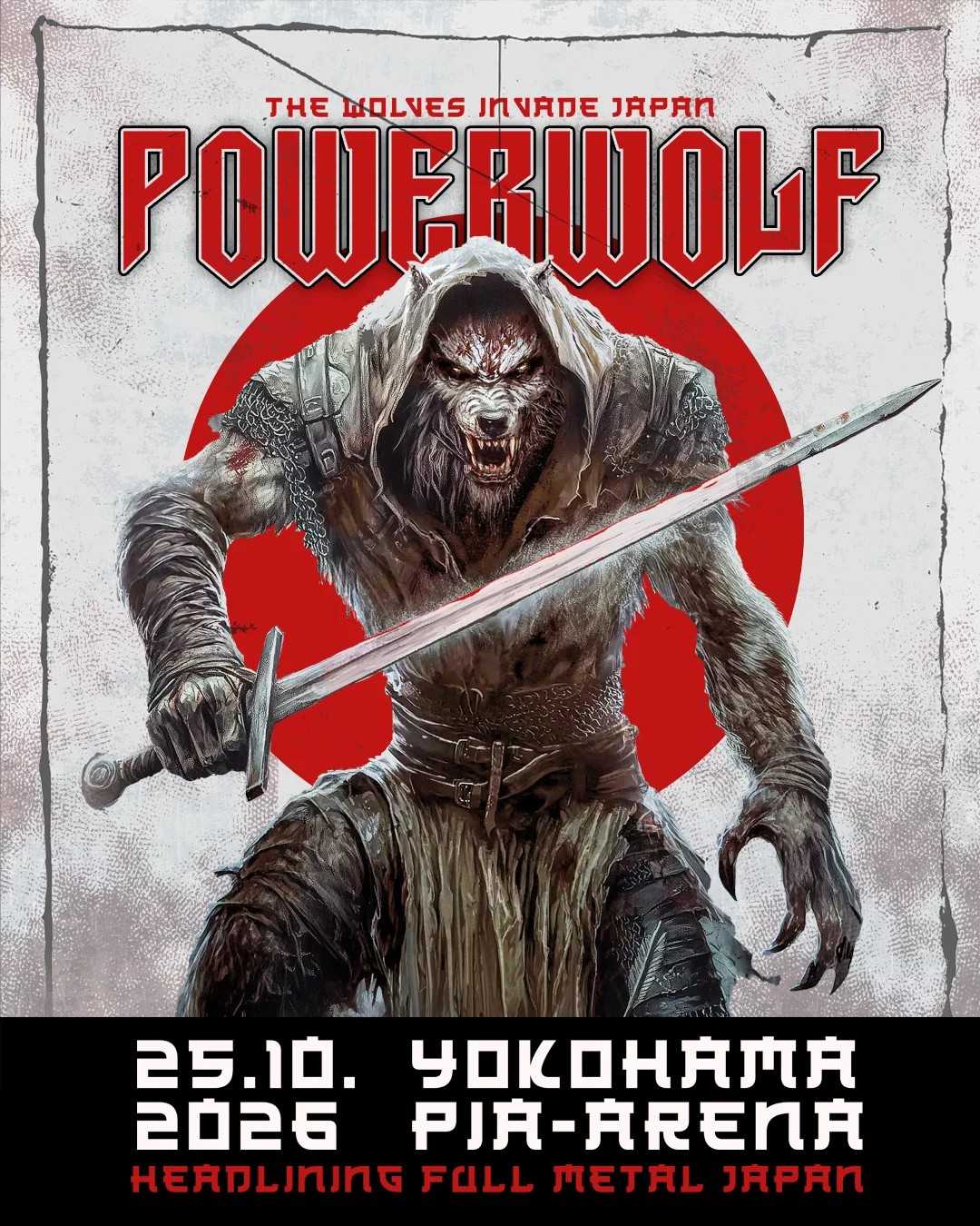 10月に開催される“FULL METAL JAPAN 2026 ～Powered by WACKEN～”でついに待望の初来日公演が実現する欧州メタル界最高峰の炎と爆音のイリュージョニストPOWERWOLFが2026年“ヴァッケン”出演時オーディエンスの熱狂的支持を誇らしげに公式報告。 長く待ちわびた日本のファンもこの熱狂に続け！