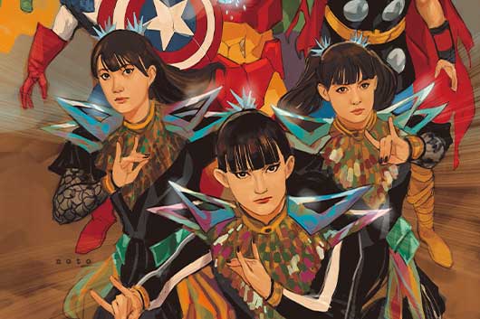 BABYMETAL、マーベル・コミックの表紙に登場！　アイアンマン、キャプテン・アメリカら人気キャラクターと夢の共演
