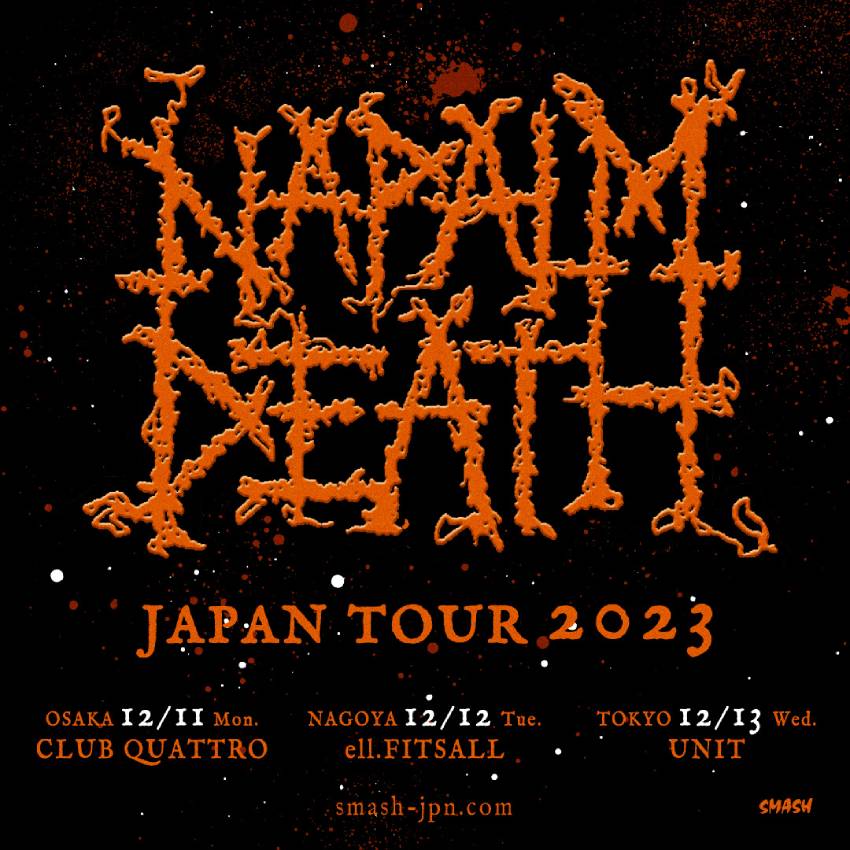 NAPALM DEATHの来日公演が12月に決定！ | NEWS | BURRN! ONLINE