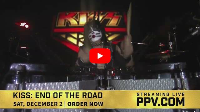 KISS『END OF THE ROAD TOUR』の12/2ファイナル公演が全世界に生