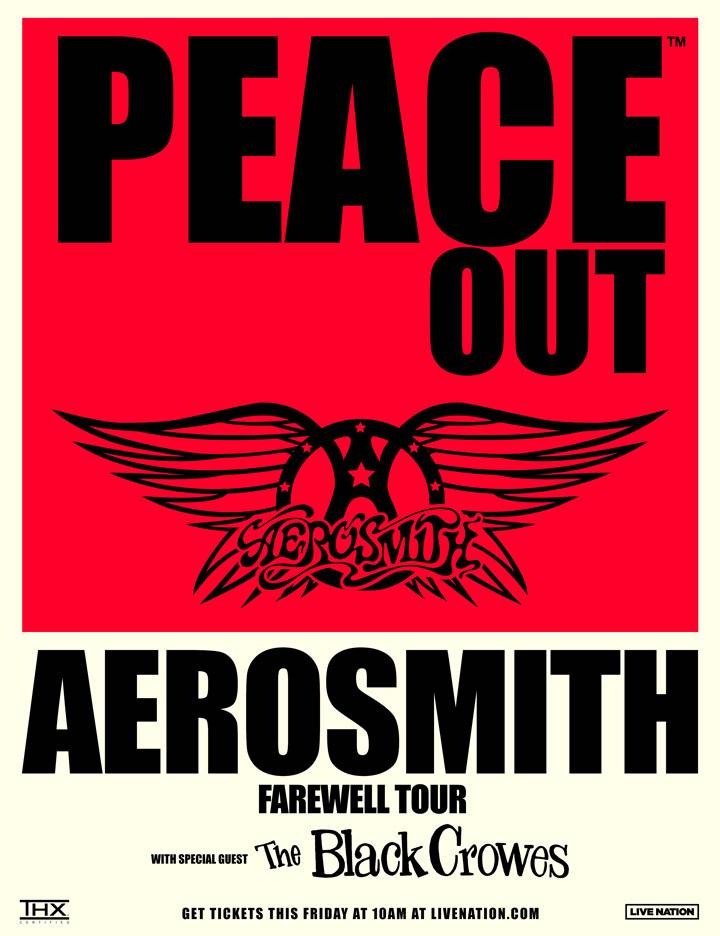 AEROSMITHが延期となっていたフェアウェル・ツアーの新日程を発表！ BLACK CROWESがスペシャル・ゲストとして再登板！ | NEWS |  BURRN! ONLINE