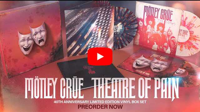 MÖTLEY CRÜEが怪優マイケル・ベリーマンによる「THEATRE OF PAIN」40